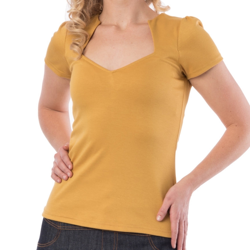 Rocksteady Sophia Top In Mustard